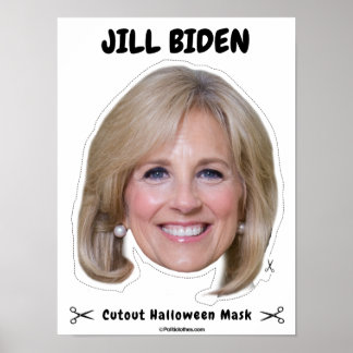 Póster Máscara de Halloween de Jill Biden