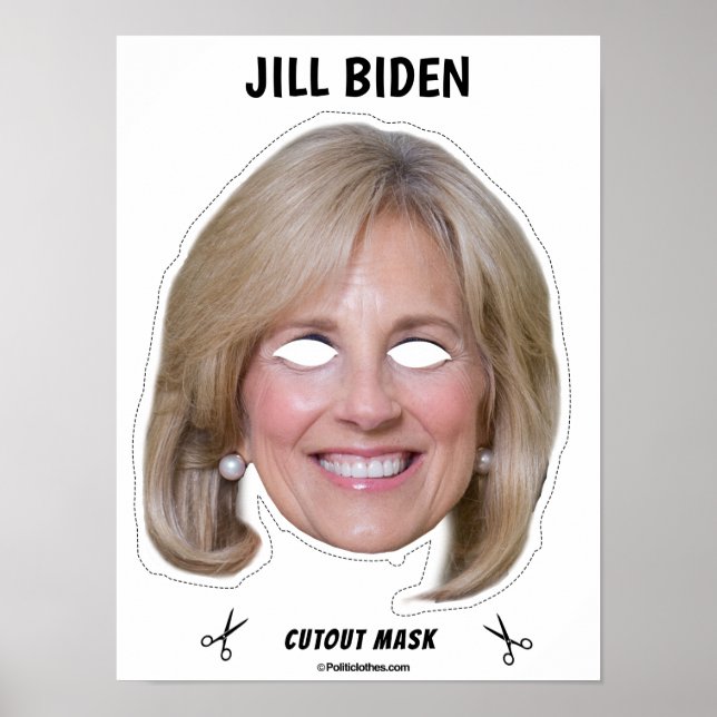 Póster Máscara de Halloween de JILL BIDEN (Frente)