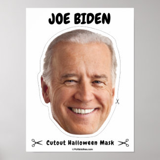 Póster Máscara de Halloween de Joe Biden