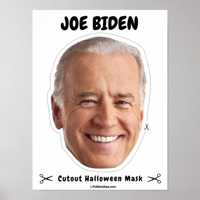 Póster Máscara de Halloween de Joe Biden (Frente)