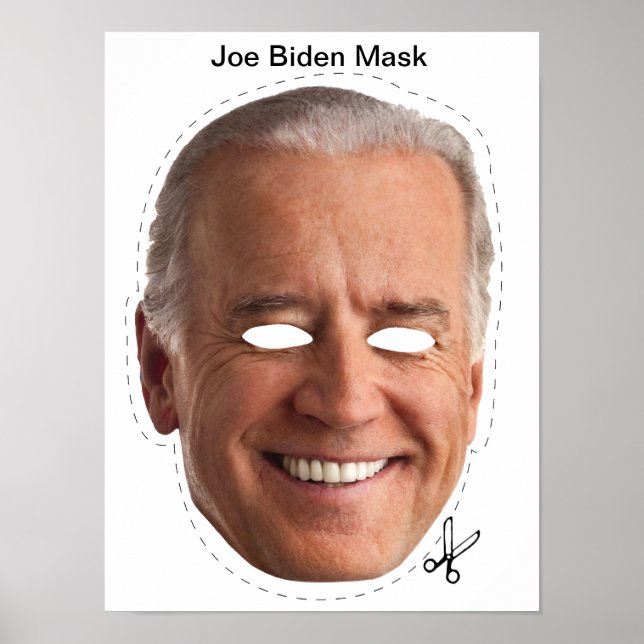 Póster Máscara de Halloween de Joe Biden (Frente)