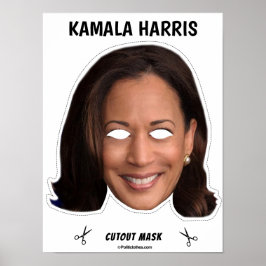 Póster Máscara de Halloween de KAMALA HARRIS