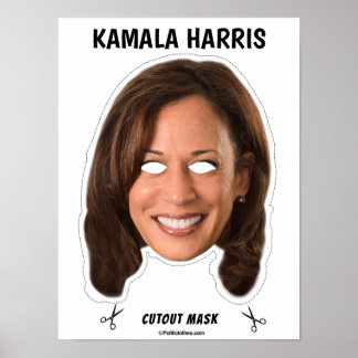Póster Máscara de Halloween de KAMALA HARRIS