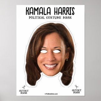 Póster Máscara de Halloween de KAMALA HARRIS