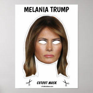 Póster Máscara de Halloween de MELANIA TRUMP