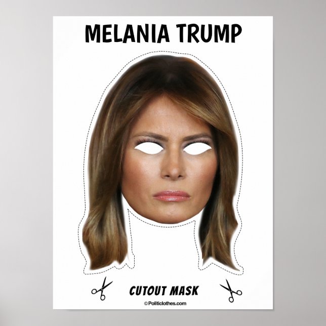 Póster Máscara de Halloween de MELANIA TRUMP (Frente)