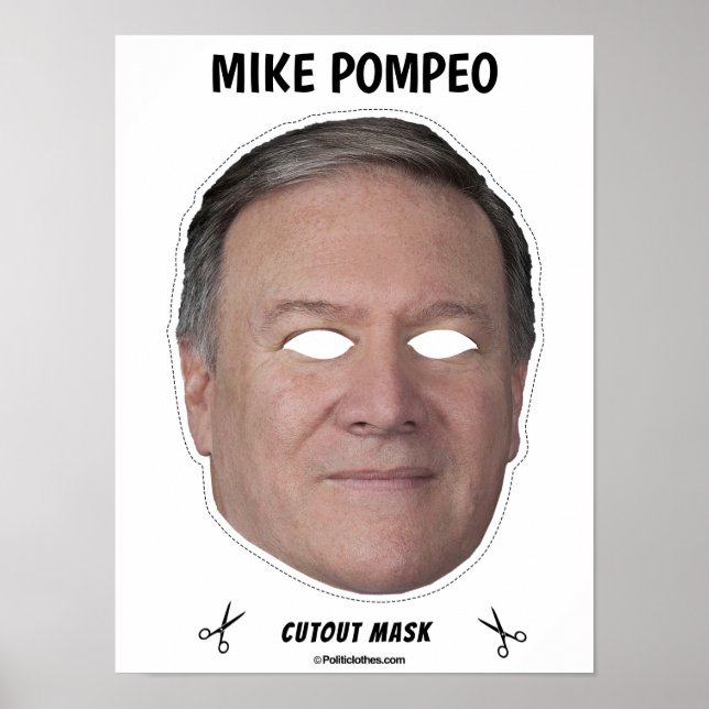 Póster Máscara de Halloween de MIKE POMPEO (Frente)