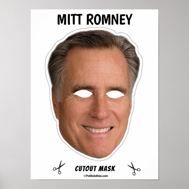 Póster Máscara de Halloween de MITT ROMNEY (Frente)