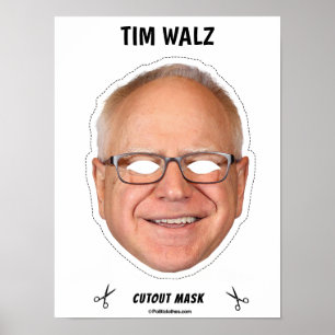 Póster Máscara de Halloween de Tim Walz