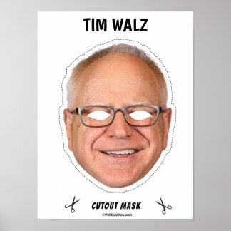 Póster Máscara de Halloween de Tim Walz