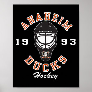 Póster Máscara de Hockey Anaheim Ducks Negra Licencia Ofi