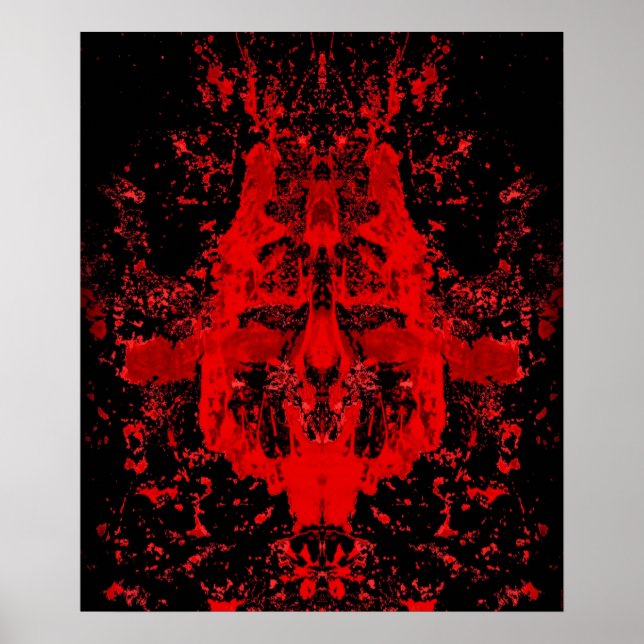 Póster Máscara de horror del Rey de sangre (Frente)