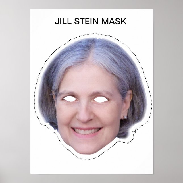 Póster Máscara de Jill Stein (Frente)
