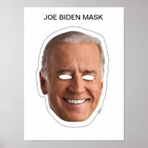 Póster Máscara de Joe Biden