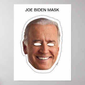 Póster Máscara de Joe Biden