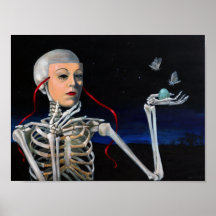 "Máscara de la vida" de Christiane Cegavske Poster