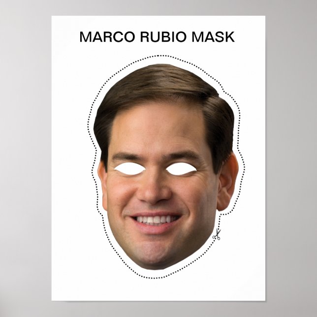 Póster Máscara de Marco Rubio (Frente)