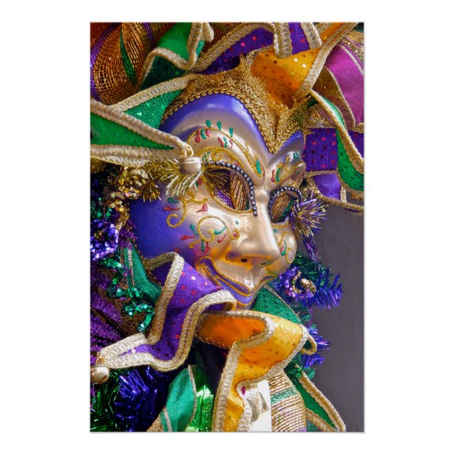 Póster Máscara de Mardi Gras (Anverso)