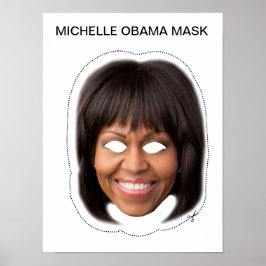 Póster Máscara de Michelle Obama