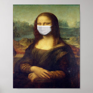 Póster Máscara de Mona Lisa