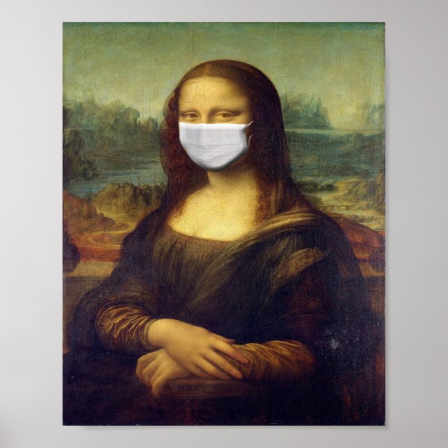 Póster Máscara de Mona Lisa (Frente)