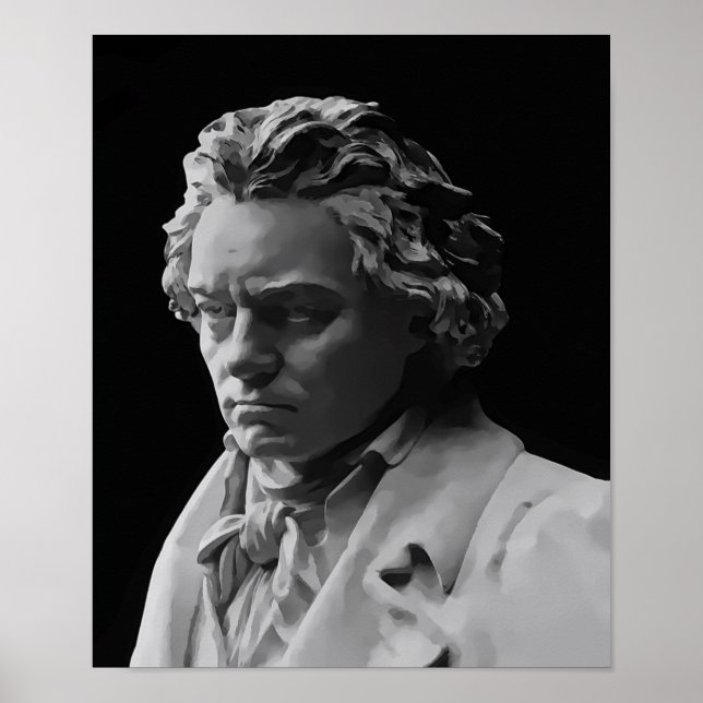 PÓSTER MÁSCARA DE MUERTE DE BEETHOVEN (Frente)