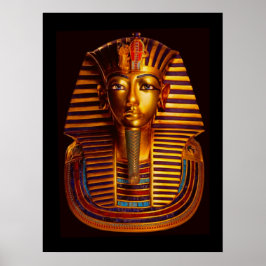 Póster Máscara de Oro del Rey Egipcio Tutankhamun
