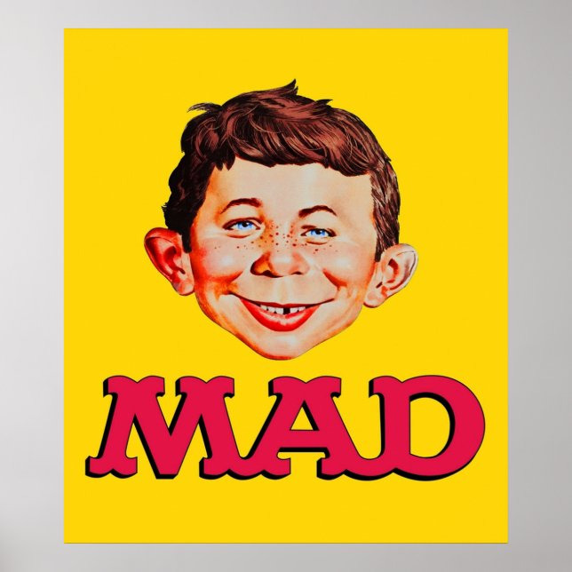 Póster Máscara de Pegatina de camiseta de Mad Magazine (Frente)