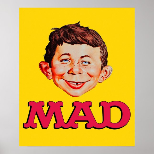 Póster Máscara de Pegatina de camiseta de Mad Magazine (Frente)