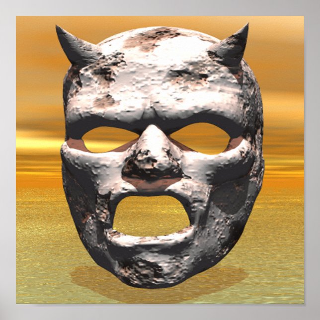 Póster Máscara de piedra (Frente)