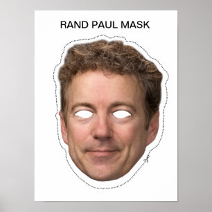 Póster Máscara de Rand Paul