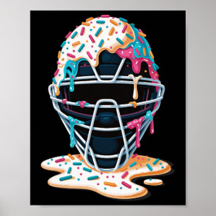 Póster Máscara de receptor Bysebyll Helado goteando Byseb
