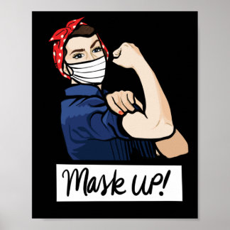 Póster Máscara de Rosie the Riveter