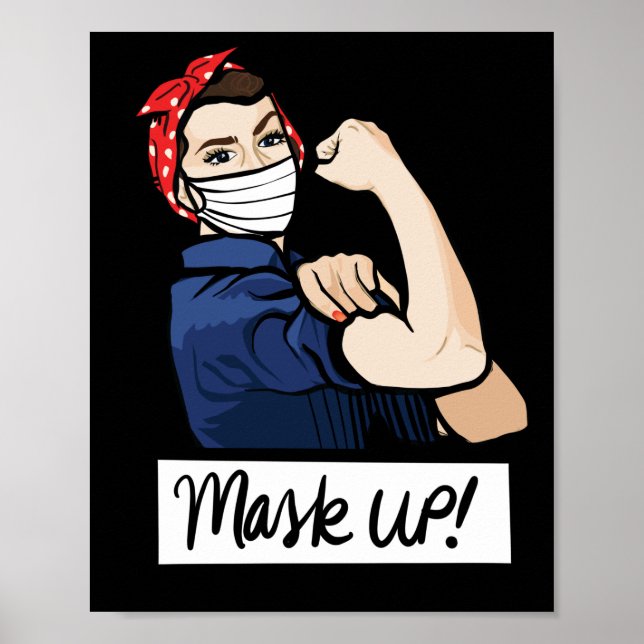 Póster Máscara de Rosie the Riveter (Frente)