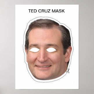 Póster Máscara de Ted Cruz