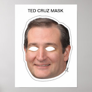 Póster Máscara de Ted Cruz