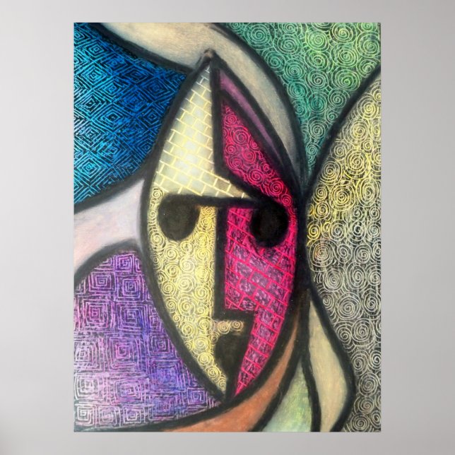 Póster Máscara de textura (Frente)