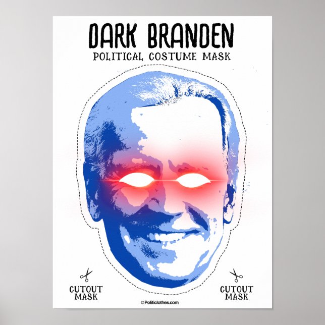 Póster Máscara de vestuario de Branden oscuro (Frente)