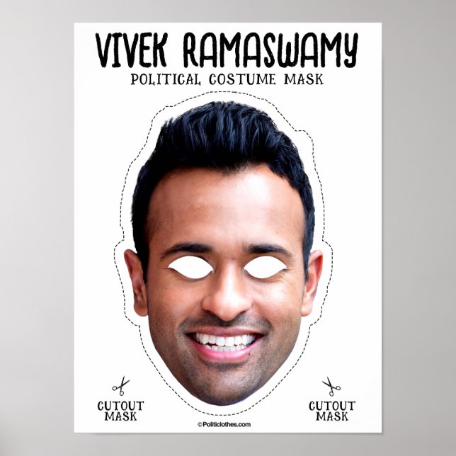 Póster Máscara de vestuario de Vivek Ramaswamy (Frente)