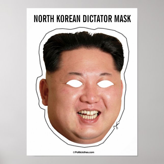 Póster Máscara del dictador norcoreano (Frente)