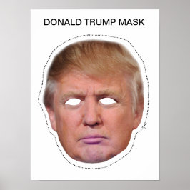 Póster máscara Donald Trump