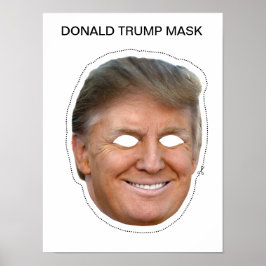 Póster máscara Donald Trump