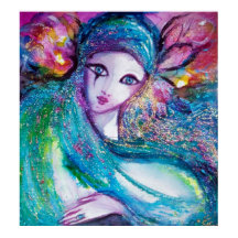 MÁSCARA EN ROSTROS AZULES / Venecianos