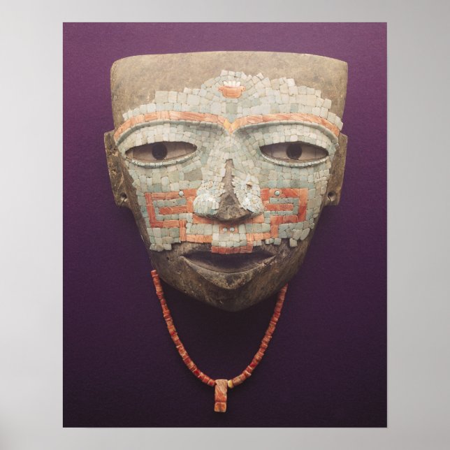 Póster Máscara funeraria de Teotihuacan (Frente)