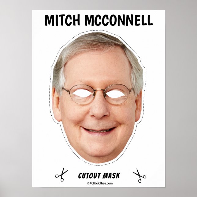 Póster Máscara MITCH MCCONNELL Halloween (Frente)