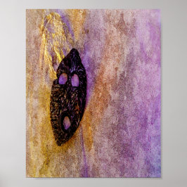 Póster Máscara natural en la playa