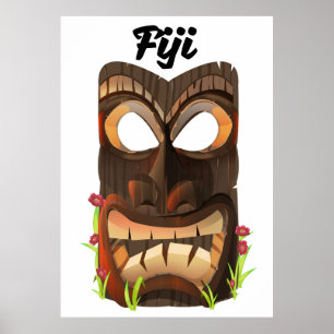 Póster Máscara tallada en Fiyi