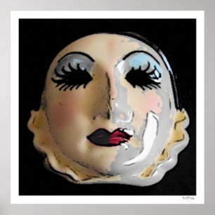 Póster Máscara teatral