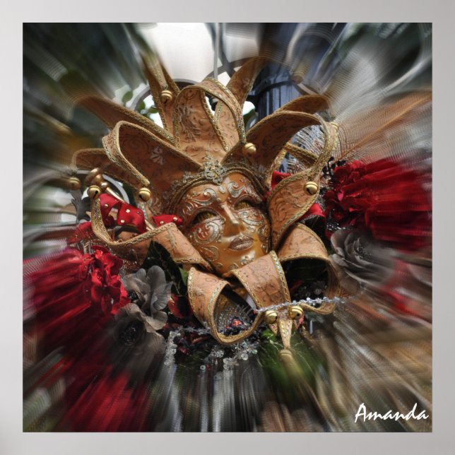 Póster Mascarada de oro (Frente)