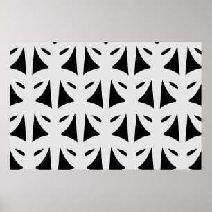 Póster Mascarada en negro y plata